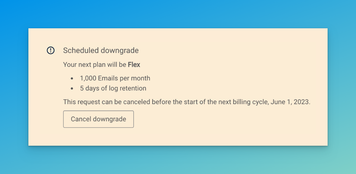 How to Downgrade to the Flex Plan in Mailgun in 2023